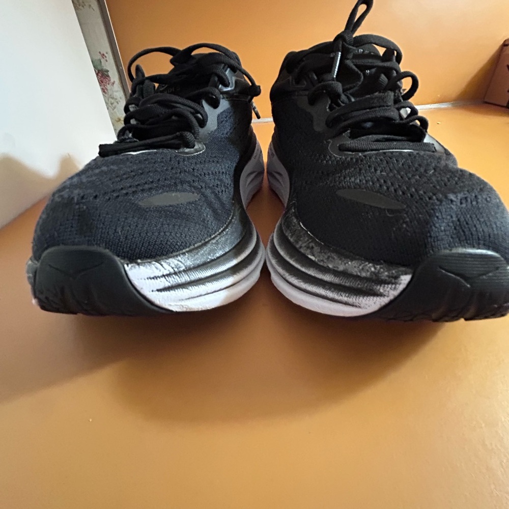 Hoka Black and White Women's Sneakers - Picture 11 of 14